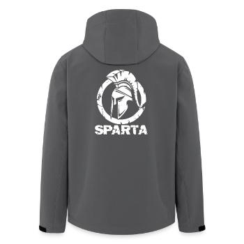 Silhouette du casque Sparta - Veste softshell homme en polyester recyclé Stanley/Stella - noir - Dos - AI Model Male 185 light (185cm)