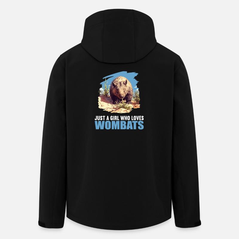 Wombats Wombat - Recycelte Männer Softshell-Jacke von Stanley/Stella - Schwarz