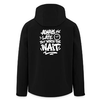 Toujours en retard mais vaut la peine d’attendre Spruch - Veste softshell homme en polyester recyclé Stanley/Stella - noir - Dos - AI Model Male 185 light (185cm)