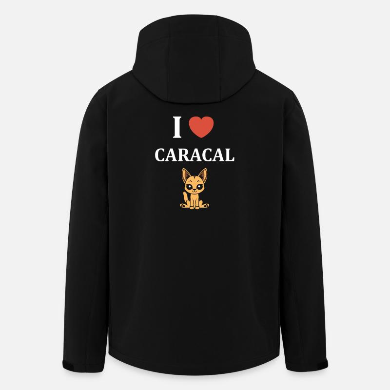 Ich liebe Caracal - Recycelte Männer Softshell-Jacke von Stanley/Stella - Schwarz