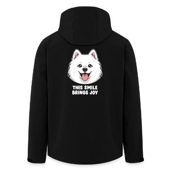 Sourire Samoyède Ce sourire apporte de la joie - Veste softshell homme en polyester recyclé Stanley/Stella - noir - Dos - AI Model Male 185 light (185cm)