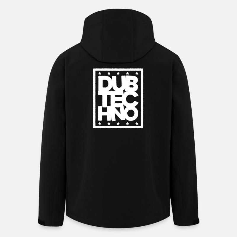 Dub Techno Light Edition - Men’s Recycled Softshell Jacket by Stanley/Stella - black