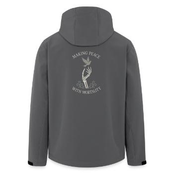 Corpse Science Dark Humor Death Positive - Men’s Recycled Softshell Jacket by Stanley/Stella - black - Back - AI Model Male 185 light (185cm)