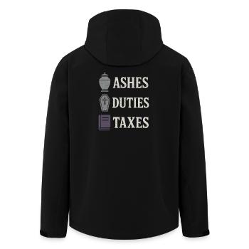 Corpse Science Dark Humor Death Positive - Men’s Recycled Softshell Jacket by Stanley/Stella - black - Back - AI Model Male 185 light (185cm)