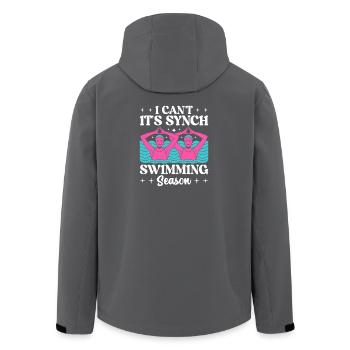 Synchronschwimmen Kunstschwimmen Wassersport - Recycelte Männer Softshell-Jacke von Stanley/Stella - Anthrazit - Hinten - AI Model Male 185 light (185cm)