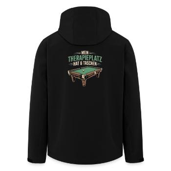 Jouer au billard Snooker Joueurs de billard - Veste softshell homme en polyester recyclé Stanley/Stella - noir - Dos - AI Model Male 185 light (185cm)