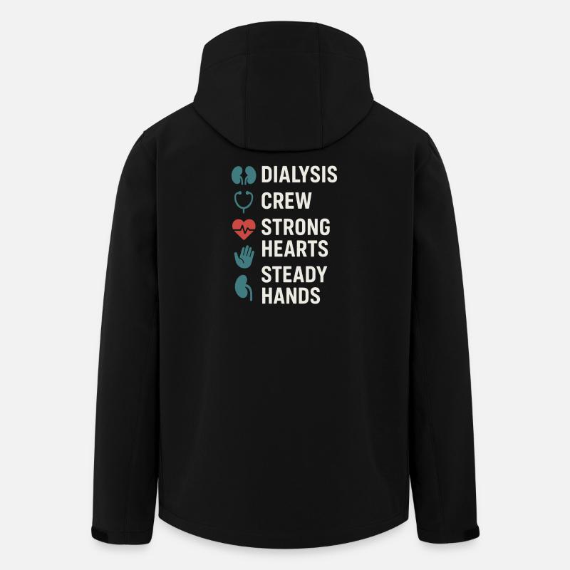 Dialyse Schwester Tech Nierenpflege Nephrologie - Recycelte Männer Softshell-Jacke von Stanley/Stella - Schwarz