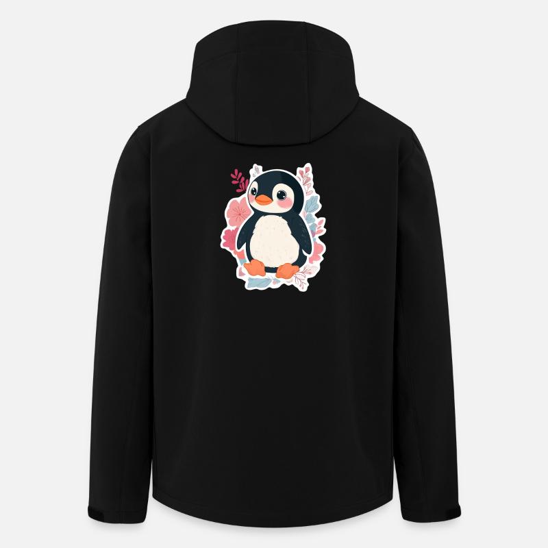 Pinguin - Recycelte Männer Softshell-Jacke von Stanley/Stella - Schwarz