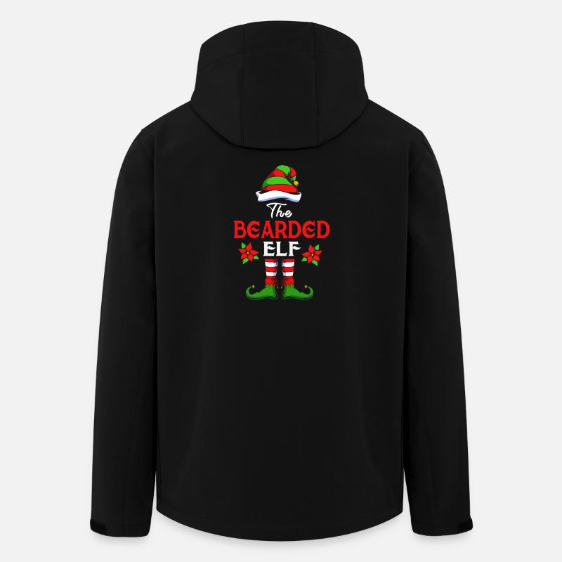 Elfe Elf Weihnachtsgeschenk Bart Bärtig Friseur - Recycelte Männer Softshell-Jacke von Stanley/Stella - Schwarz