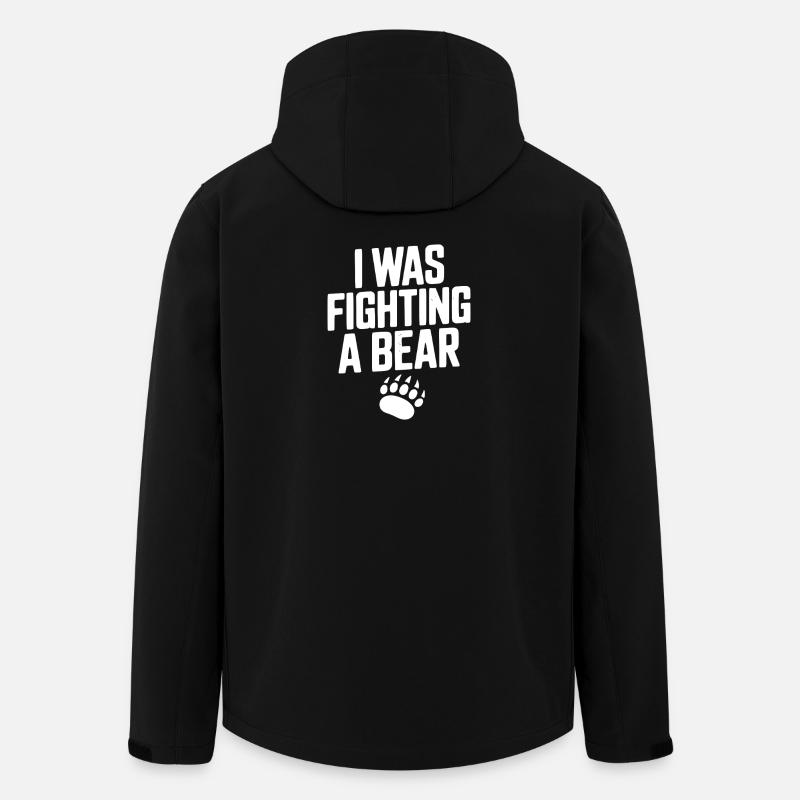 Je combattais un ours - Veste softshell homme en polyester recyclé Stanley/Stella - noir