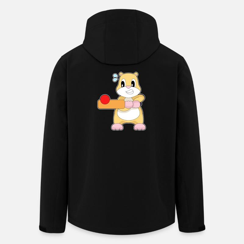 Hamster Cricket Batte de cricket - Veste softshell homme en polyester recyclé Stanley/Stella - noir