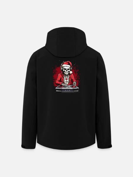 X-mas Skull Dj - Men’s Recycled Softshell Jacket by Stanley/Stella - black
