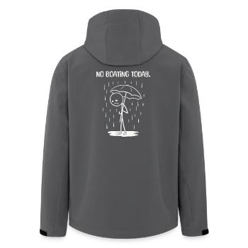 Lustiges Heute leider kein BOating - Men’s Recycled Softshell Jacket by Stanley/Stella - anthracite - Back - AI Model Male 185 light (185cm)