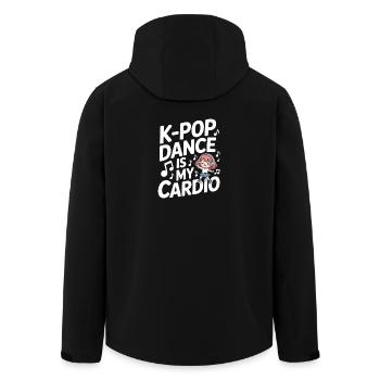 K-Pop Dance Funny Korea - Men’s Recycled Softshell Jacket by Stanley/Stella - black - Back - AI Model Male 185 light (185cm)