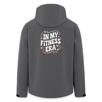 À mon époque de remise en forme musculation entraînement de motivation - Veste softshell homme en polyester recyclé Stanley/Stella - charbon - Dos - AI Model Male 185 light (185cm)