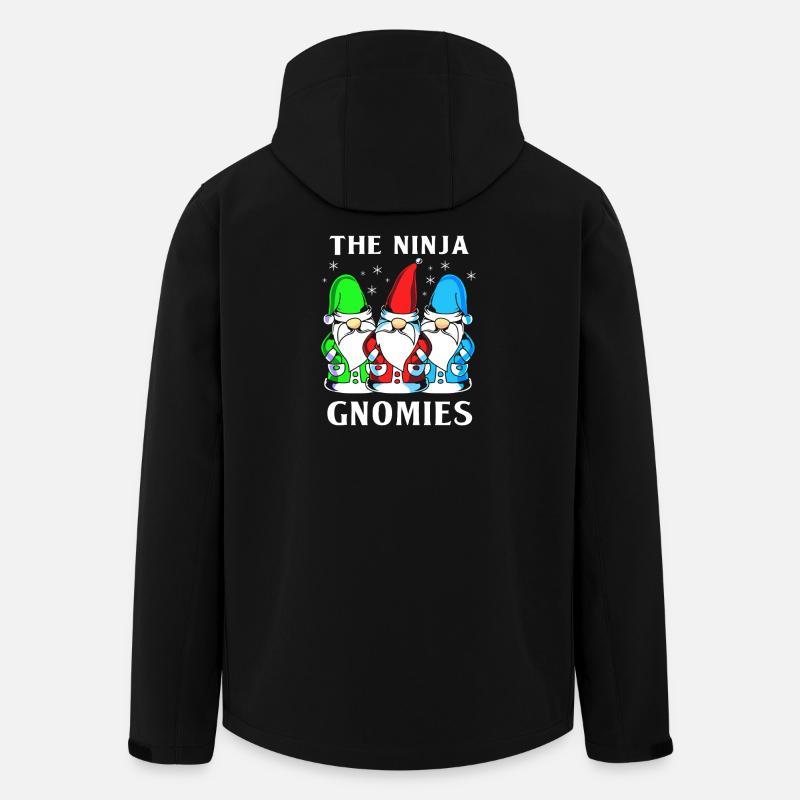 Gnom Ninja - Recycelte Männer Softshell-Jacke von Stanley/Stella - Schwarz