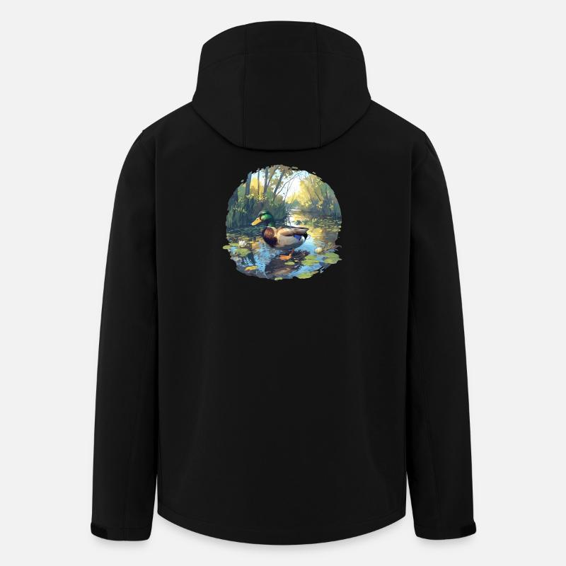 Enten Ente - Recycelte Männer Softshell-Jacke von Stanley/Stella - Schwarz