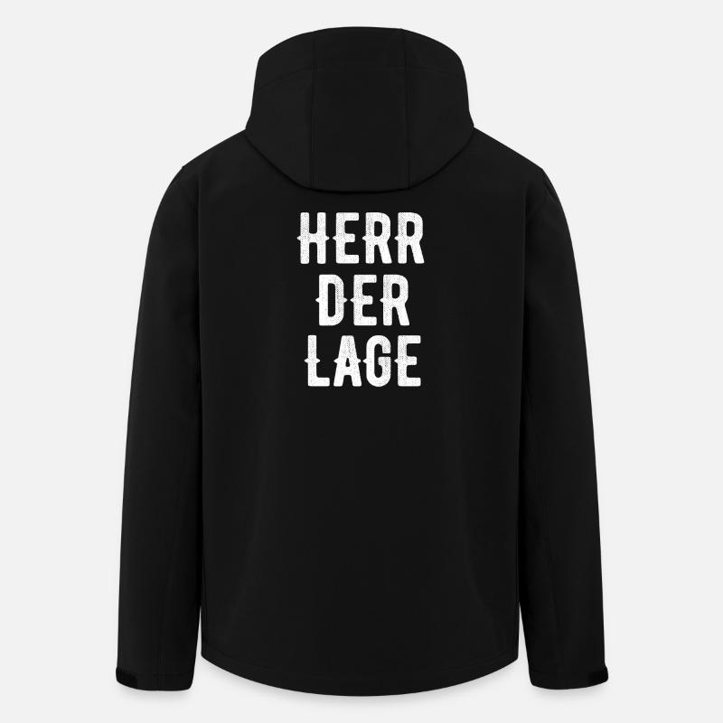 Herr der Lage - Recycelte Männer Softshell-Jacke von Stanley/Stella - Schwarz