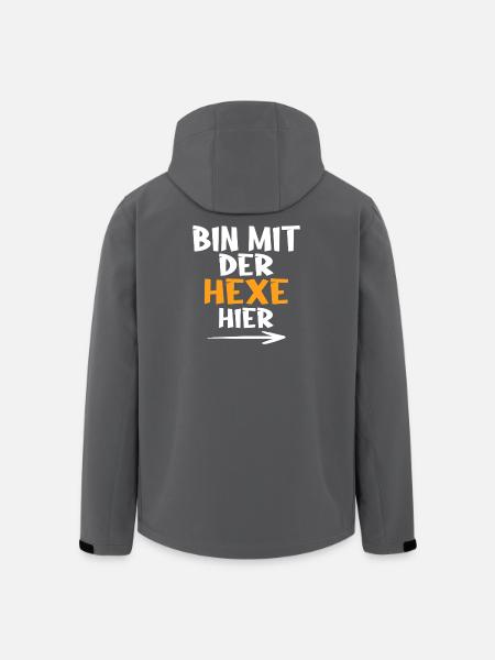 Bin mit der Hexe hier - Recycelte Männer Softshell-Jacke von Stanley/Stella - Schwarz