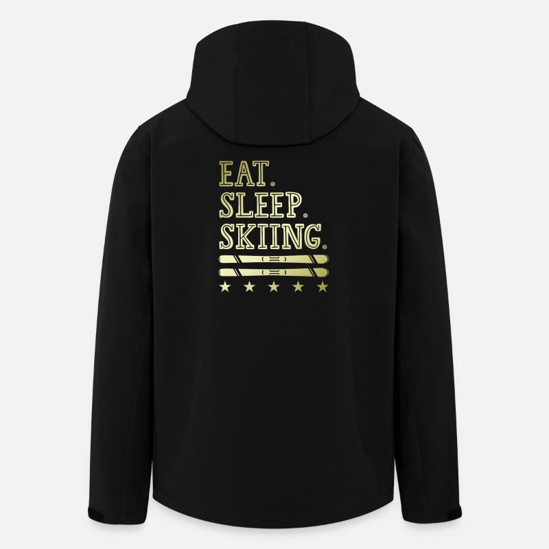 Manger dormir Ski - Veste softshell homme en polyester recyclé Stanley/Stella - noir