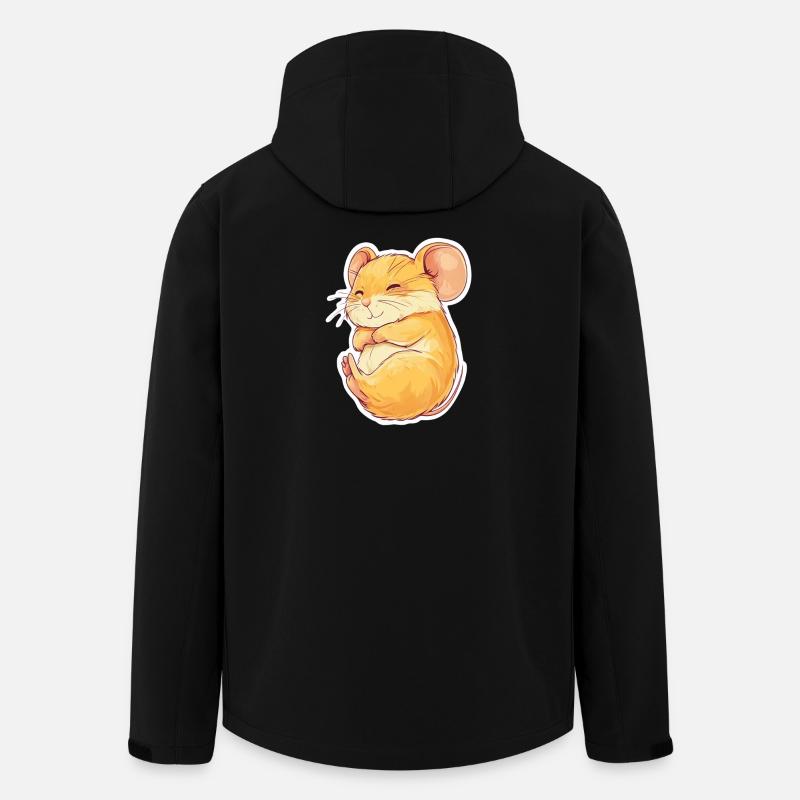 souris - Veste softshell homme en polyester recyclé Stanley/Stella - noir