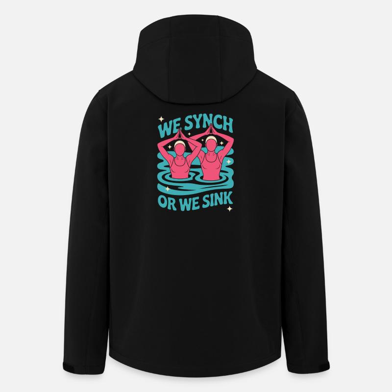 Synchronschwimmen Kunstschwimmen Wassersport - Recycelte Männer Softshell-Jacke von Stanley/Stella - Schwarz