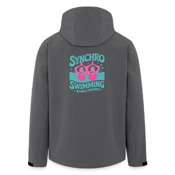Synchronschwimmen Kunstschwimmen Wassersport - Recycelte Männer Softshell-Jacke von Stanley/Stella - Schwarz - Hinten - AI Model Male 185 light (185cm)