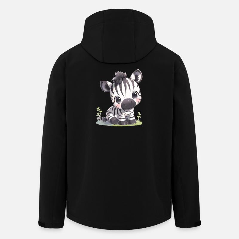 Zebras Zebra - Recycelte Männer Softshell-Jacke von Stanley/Stella - Schwarz