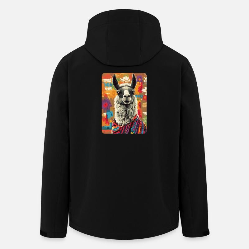 Lama - Recycelte Männer Softshell-Jacke von Stanley/Stella - Schwarz