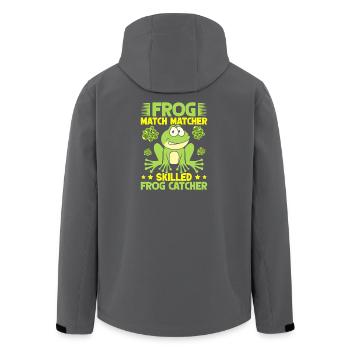 Frog Catcher Match Matcher Skilled Catcher Frog - Recycelte Männer Softshell-Jacke von Stanley/Stella - Schwarz - Hinten - AI Model Male 185 light (185cm)