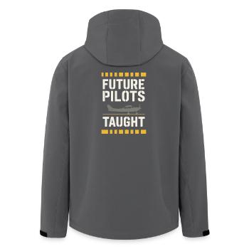 Flight Instructor Cfi Pilot Aviation Instructor - Men’s Recycled Softshell Jacket by Stanley/Stella - black - Back - AI Model Male 185 light (185cm)