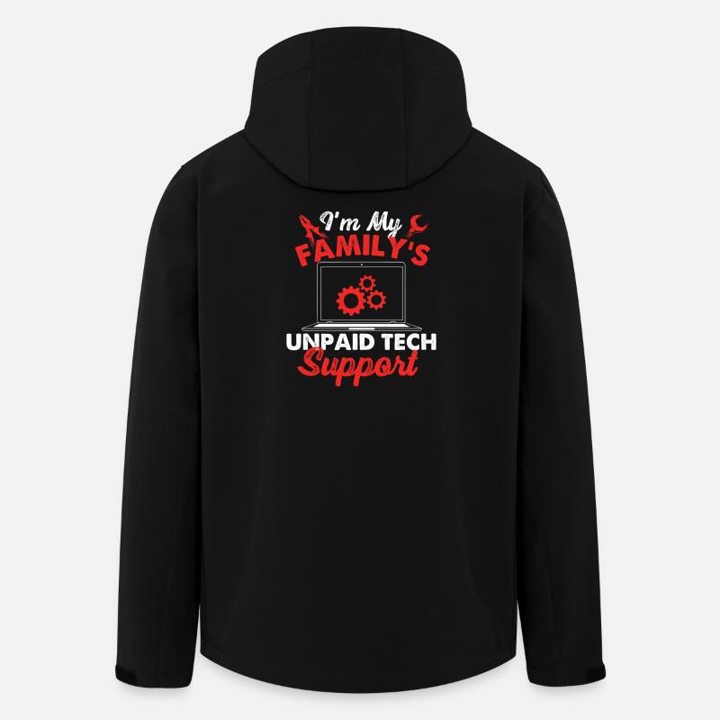 Le geek de la famille - Veste softshell homme en polyester recyclé Stanley/Stella - noir