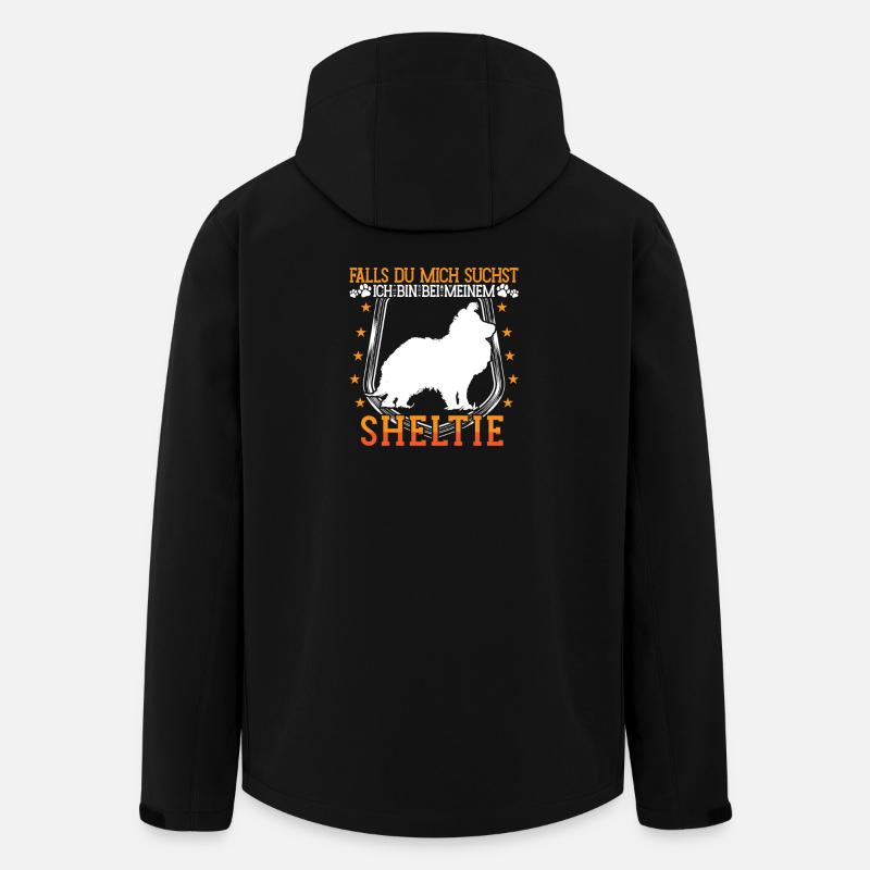 Samojede ist allergisch Schlittenhund - Recycelte Männer Softshell-Jacke von Stanley/Stella - Schwarz