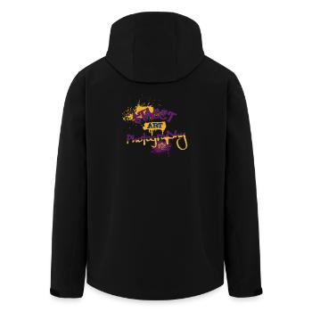 Éclat Spray Art Fotografie - Recycelte Männer Softshell-Jacke von Stanley/Stella - Schwarz - Hinten - AI Model Male 185 light (185cm)