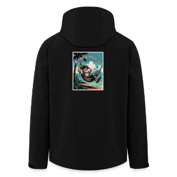 Pas de navire, pas de problème - Veste softshell homme en polyester recyclé Stanley/Stella - noir - Dos - AI Model Male 185 light (185cm)