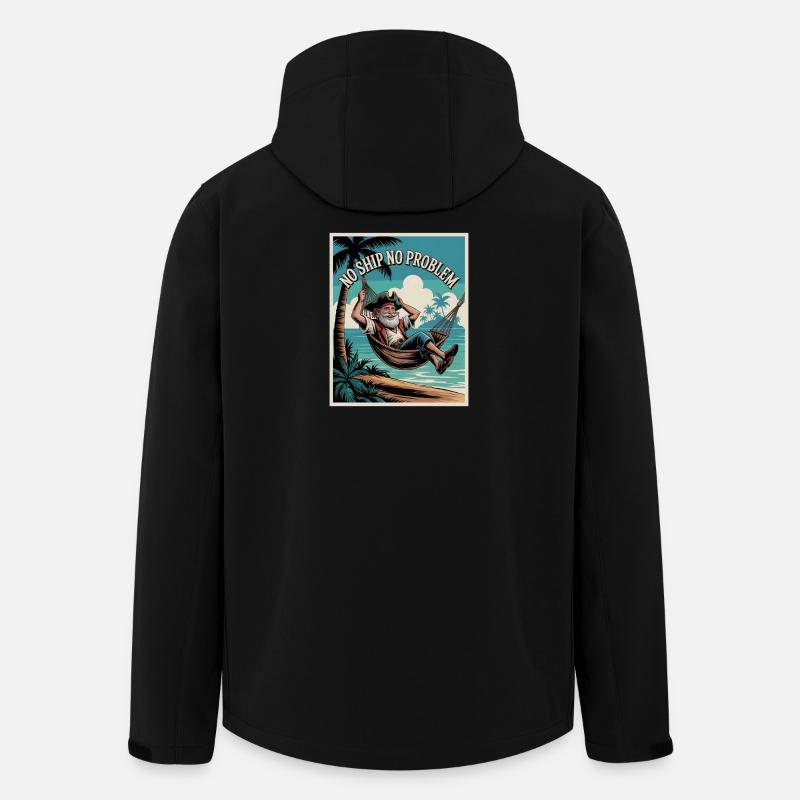 No Ship No Problem - Men’s Recycled Softshell Jacket by Stanley/Stella - black