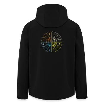 Ohmsches Gesetz Diagramm Elektrischer Humor STEM Geschenk - Recycelte Männer Softshell-Jacke von Stanley/Stella - Schwarz - Hinten - AI Model Male 185 light (185cm)
