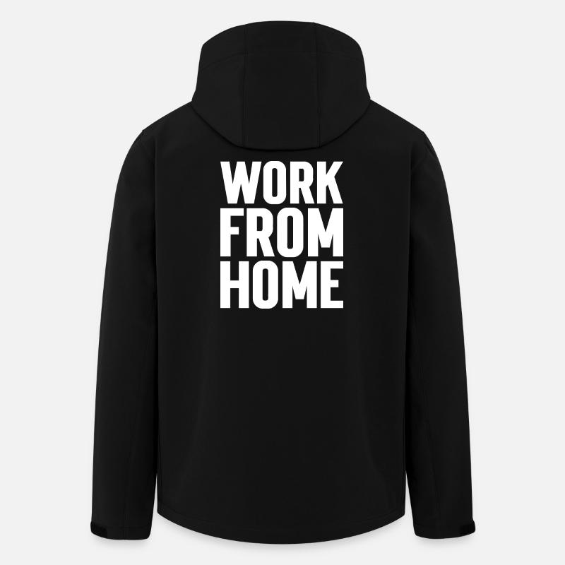 Travail À Domicile Motivant Tee - Veste softshell homme en polyester recyclé Stanley/Stella - noir