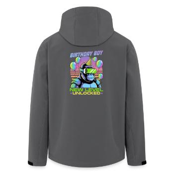 Birthday Gamer VR - Recycelte Männer Softshell-Jacke von Stanley/Stella - Schwarz - Hinten - AI Model Male 185 light (185cm)