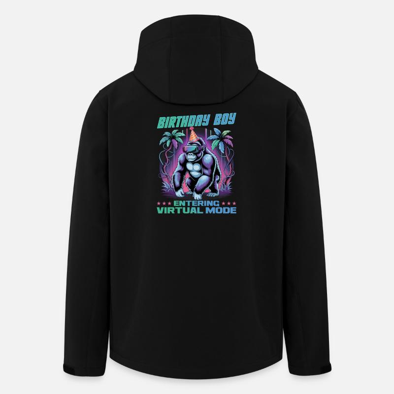 Birthday Gamer VR - Recycelte Männer Softshell-Jacke von Stanley/Stella - Schwarz