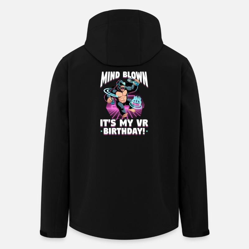 Birthday Gamer VR - Recycelte Männer Softshell-Jacke von Stanley/Stella - Schwarz