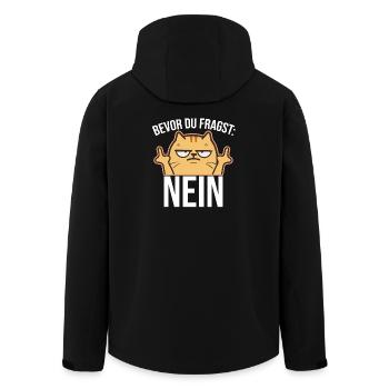 Chat du majeur - Veste softshell homme en polyester recyclé Stanley/Stella - noir - Dos - AI Model Male 185 light (185cm)