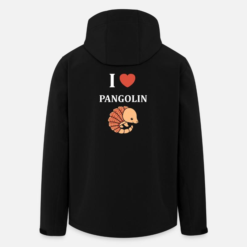 J'aime le pangolin - Veste softshell homme en polyester recyclé Stanley/Stella - noir