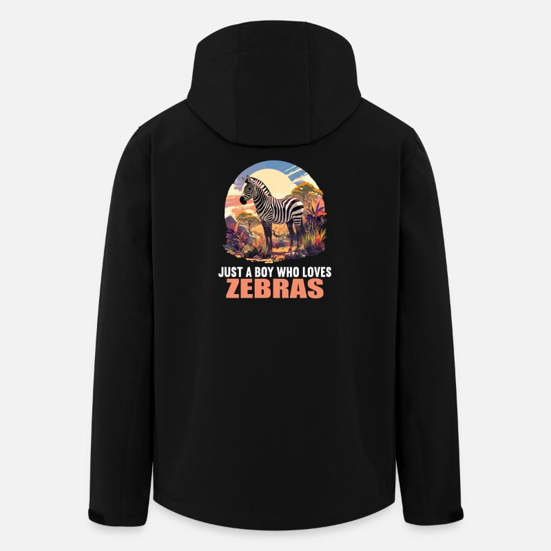 Zebras Zebra - Recycelte Männer Softshell-Jacke von Stanley/Stella - Schwarz