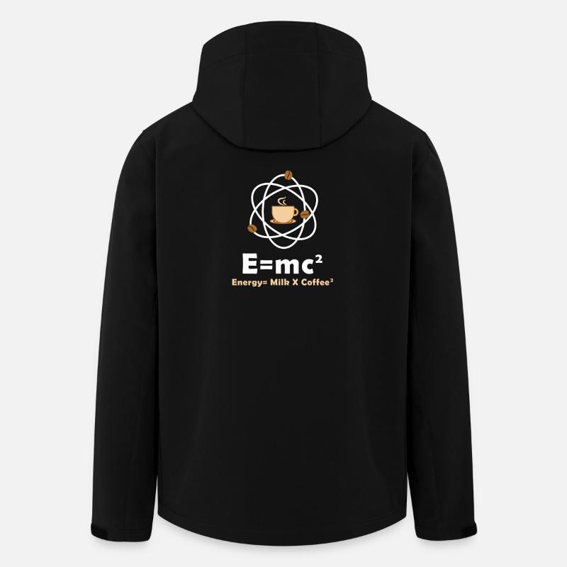 E=mc² Lustiger Physiker Spruch Kaffee Physik - Recycelte Männer Softshell-Jacke von Stanley/Stella - Schwarz