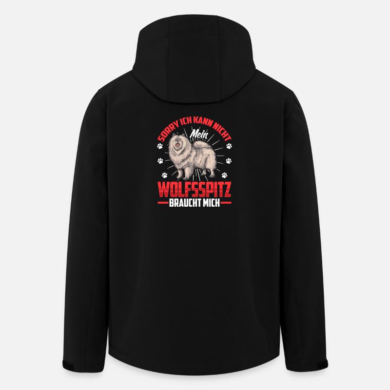 Wolfspitz needs me German Wolfspitz - Men’s Recycled Softshell Jacket by Stanley/Stella - black