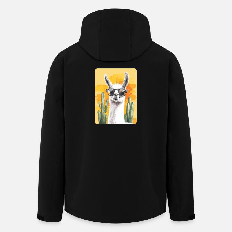 Lama - Recycelte Männer Softshell-Jacke von Stanley/Stella - Schwarz