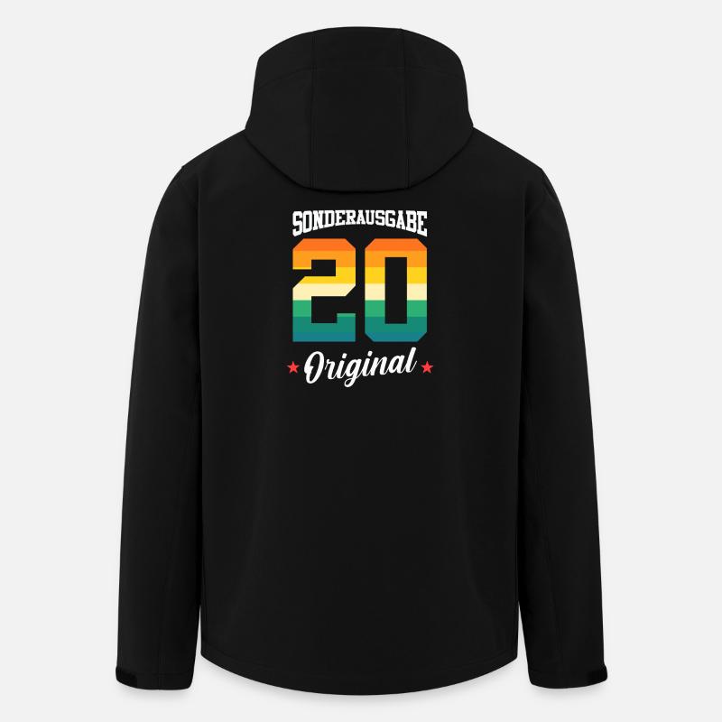 20e anniversaire - Veste softshell homme en polyester recyclé Stanley/Stella - noir