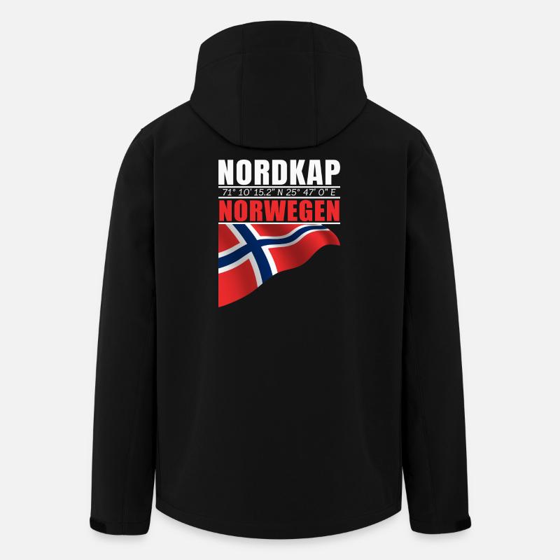 Nordkap - Recycelte Männer Softshell-Jacke von Stanley/Stella - Schwarz