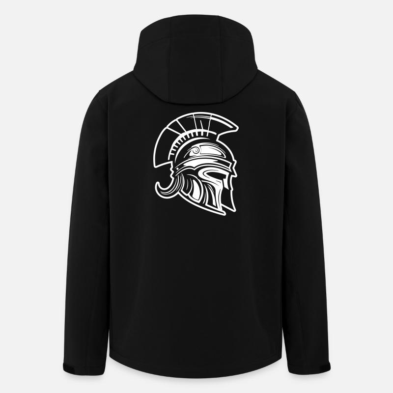 Spartan Warrior Casque Sparta - Veste softshell homme en polyester recyclé Stanley/Stella - noir